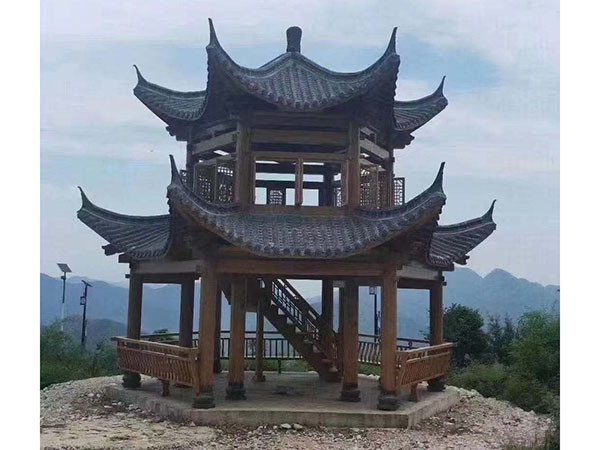 八角古建涼亭